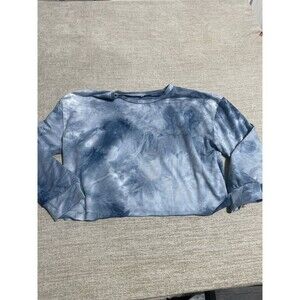 SHEIN Crop Top Women’s Xtra Large Tie Dye  Blue Long Sleeve
